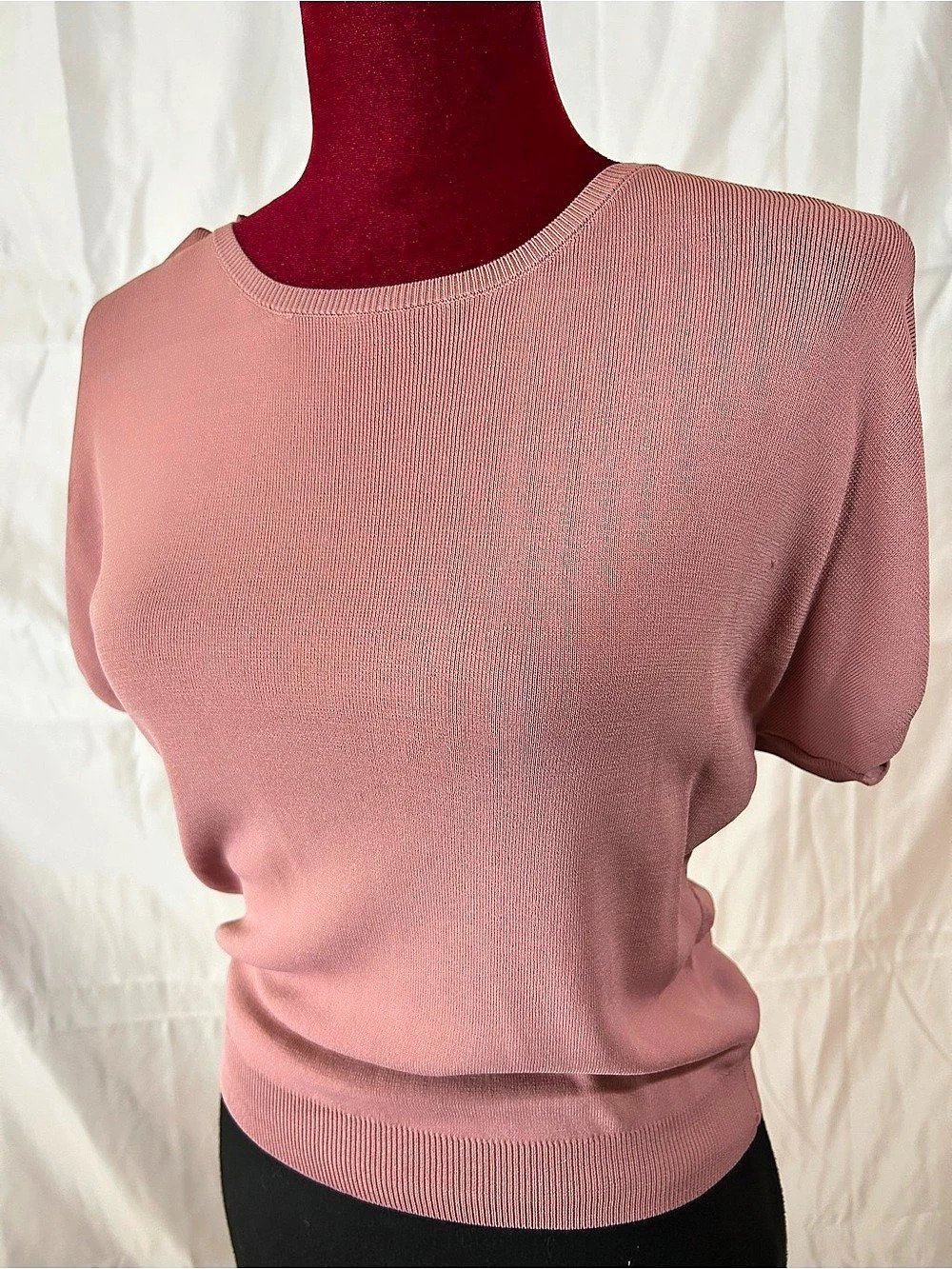 Free People Pink Short Sleeve Sweater Size Small Like New